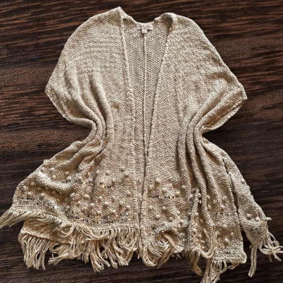 Fringed sleeveless Cardigan - Picture 3 of 11